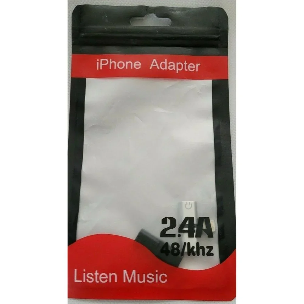 Set of 2 2 in 1 Adapter Headphone Jack Splitter Audio w/quick connector